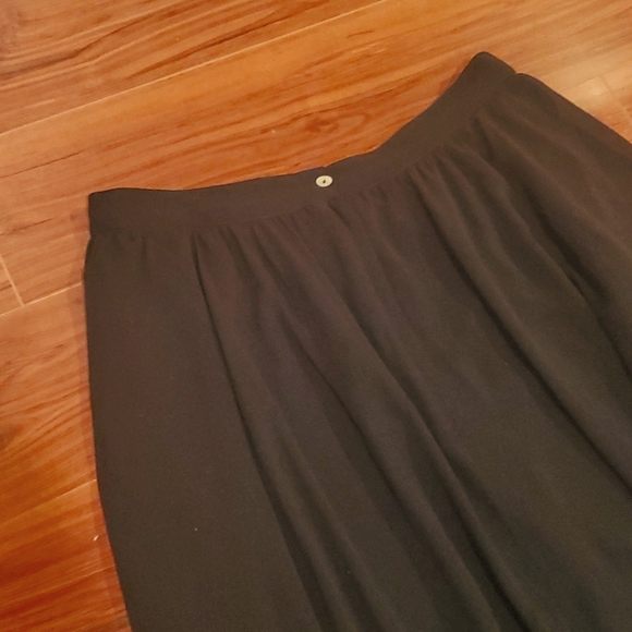 H&M Chiffon Maxi Skirt Black Size 8 - Picture 6 of 9